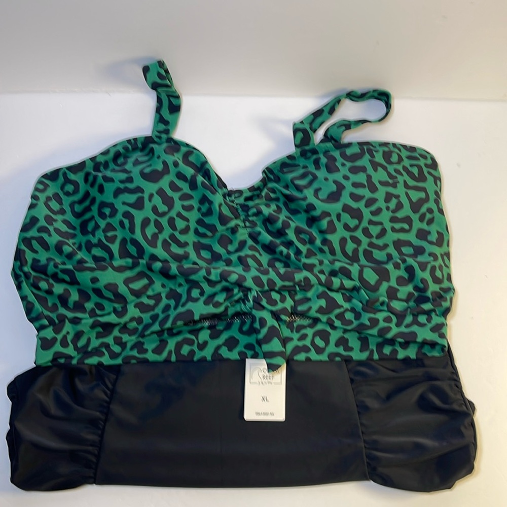 Coral Reef XL High-Waisted Bikini Set
